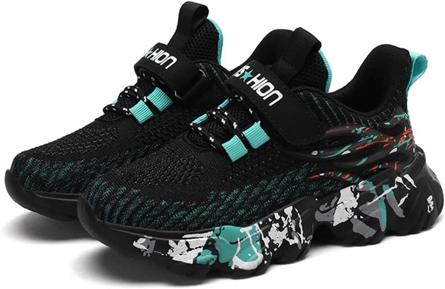 IWIHMIV Toddler Tennis Shoes Breathable Kids Athletic Slip On Sneakers Comfortable Running Shoes for Boys and Girls