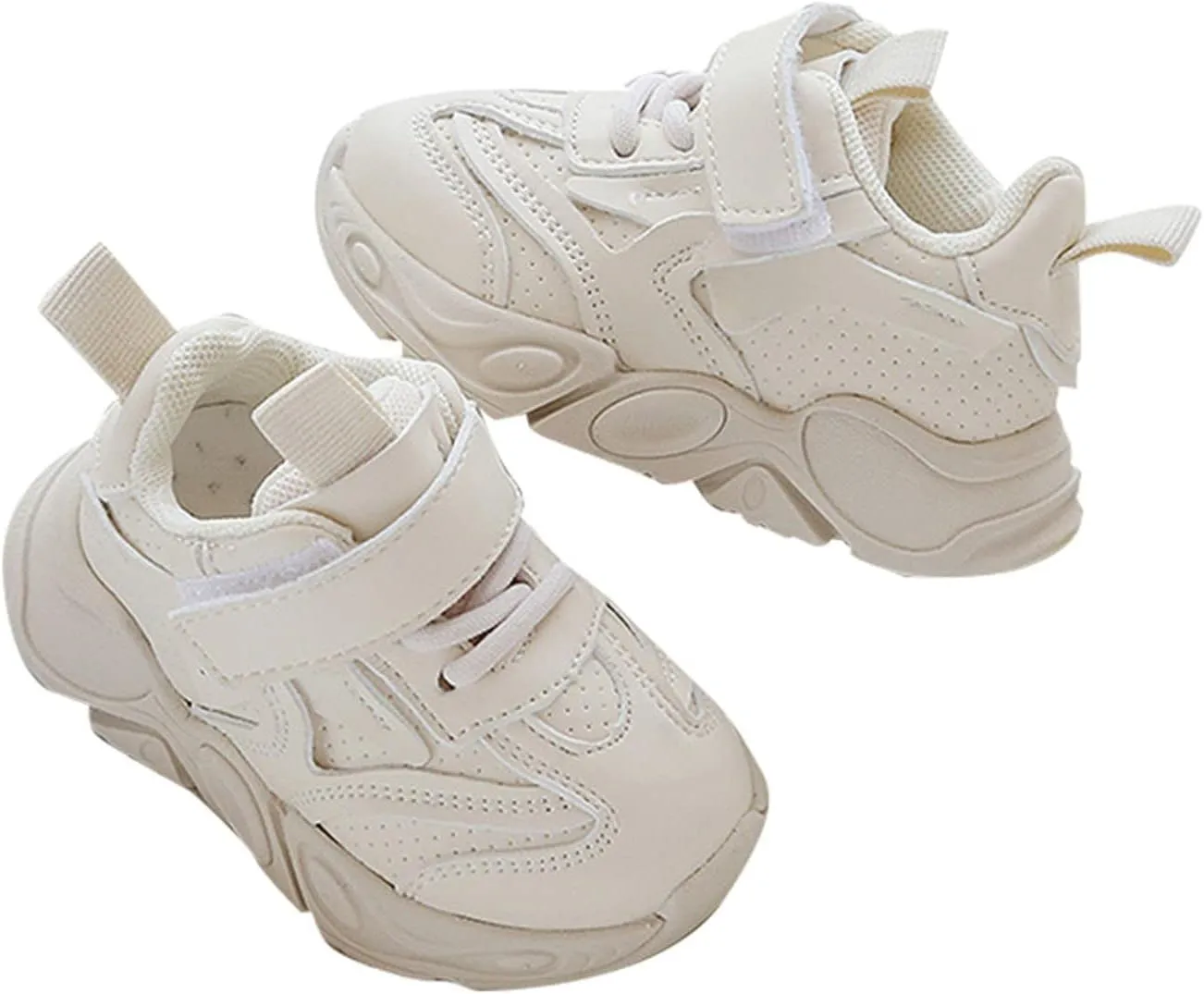 IWIHMIV Toddler Tennis Shoes Girls Running Shoes Girls Slip On Sneakers Boys Breathable Lightweight Casual Sneakers