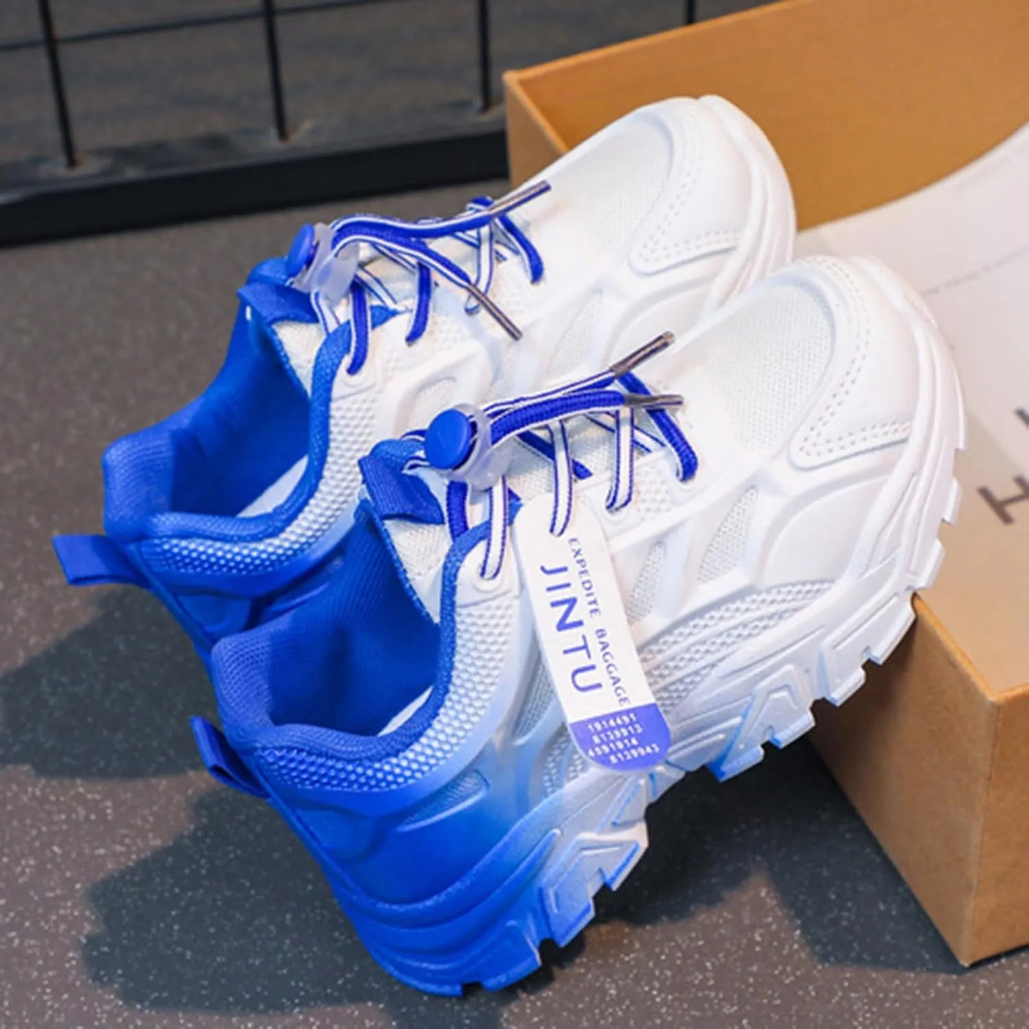 IWIHMIV Toddler Walking Shoes Girls Slip On Shoes Toddler Shoes Kids Boys Girls Tennis Shoes Sport Running Shoes Fashion Sneakers