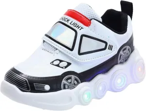 IWIHMIV Waterproof Tennis Shoes for Boys Girls Non Slip Light Up Sports Athletic Shoes Casual Running Shoes