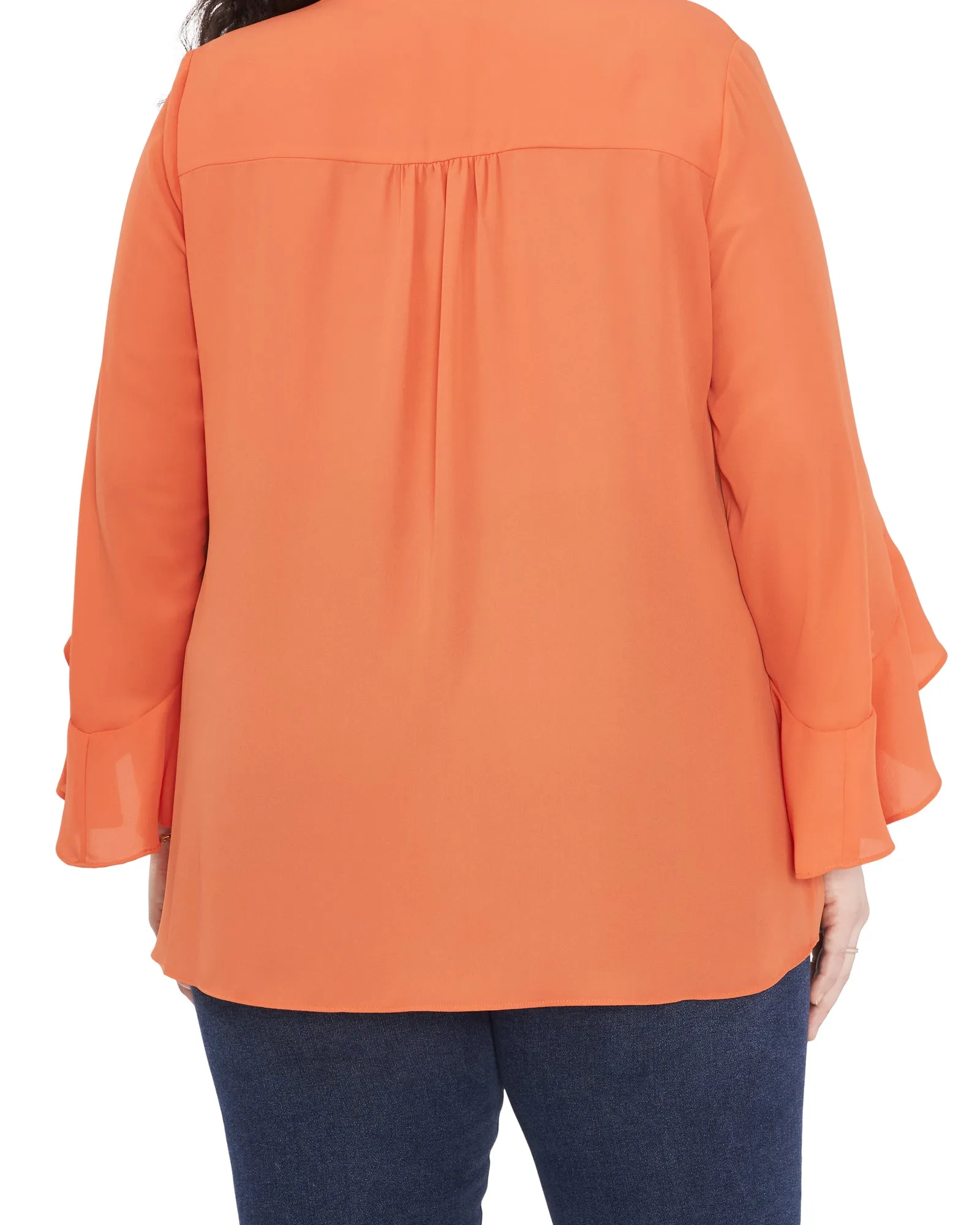 Jayda Flutter Sleeve Romance Top | Orange