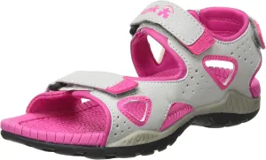 Kamik Girls' Lobster 2 Sport Sandal Grey/Pink 4 Medium US