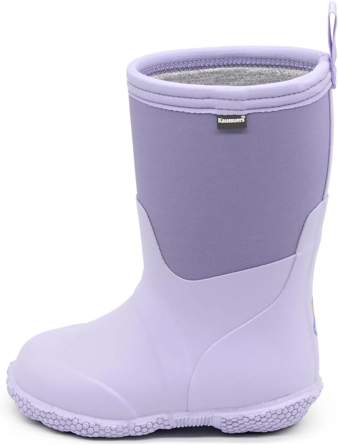 Kaussures Kids Rain Boots for Toddler Girls Boys Waterproof Insulated Rubber Winter Rain Boot for Child