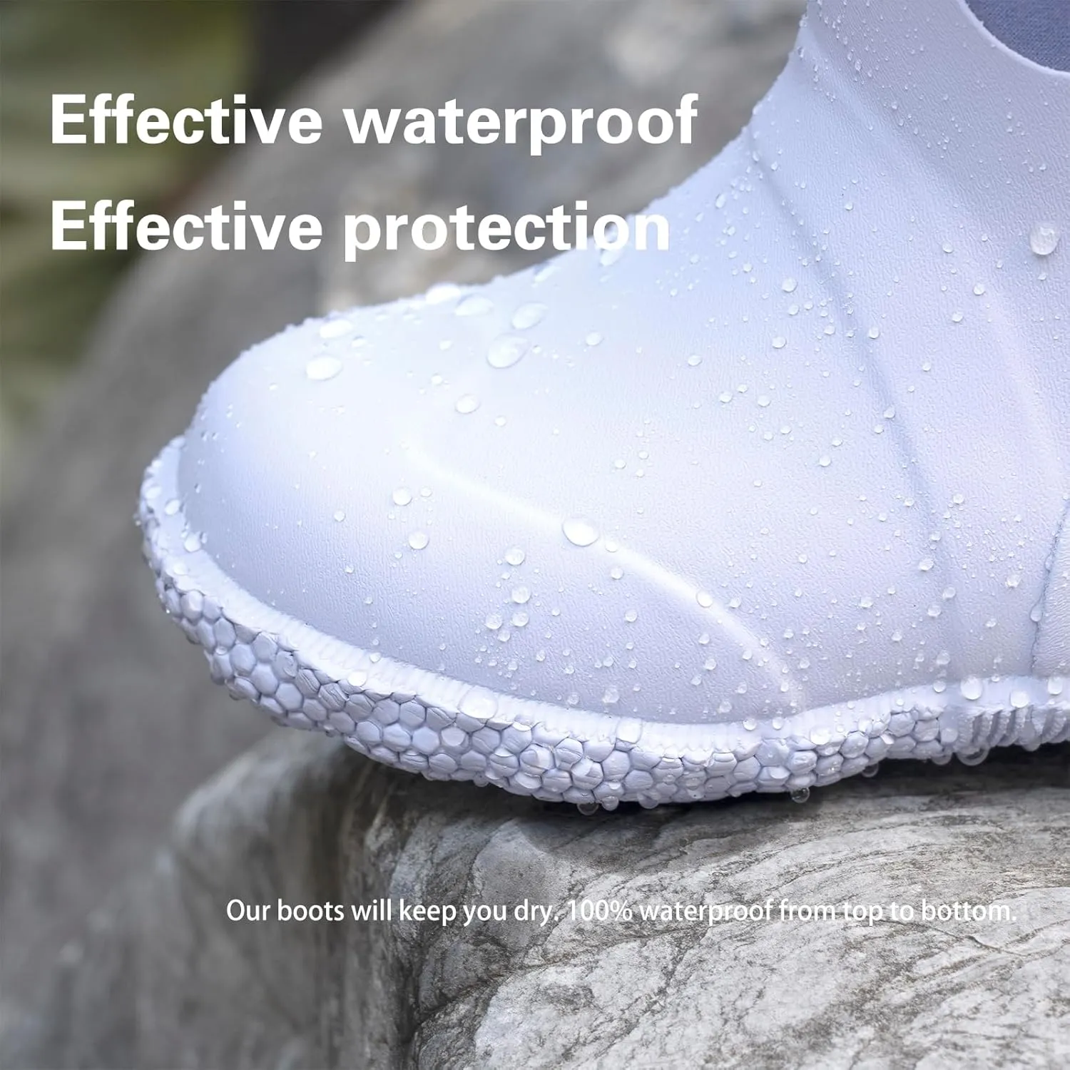 Kaussures Kids Rain Boots for Toddler Girls Boys Waterproof Insulated Rubber Winter Rain Boot for Child