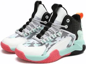 Kids Basketball Shoes Boys Girls Air Cushion Sneakers High Top School Hoops Outdoor Sports Running Gym Comfort Shoes