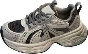 Kids Lace Sneakers Outdoor Running Non Slip Sport Shoes Cute Breathable Boys Girls Mesh Padded Sneakers for Toddler