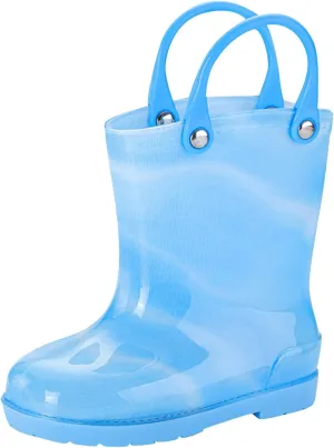 Kids Rain Boots Cartoon Bow Rainbow Rain Boots Girls Infant Rain Water Fashion Casual Boots