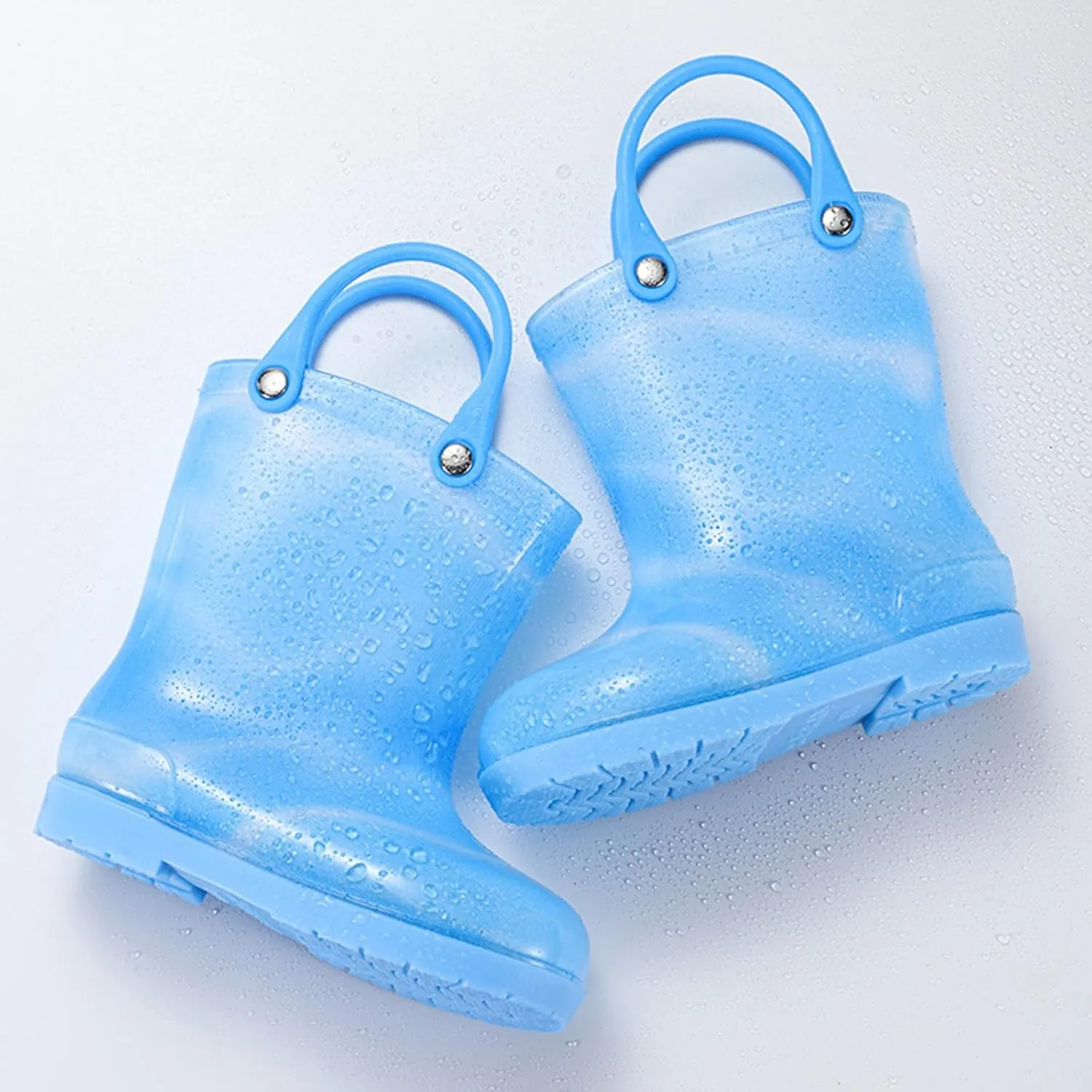 Kids Rain Boots Cartoon Bow Rainbow Rain Boots Girls Infant Rain Water Fashion Casual Boots