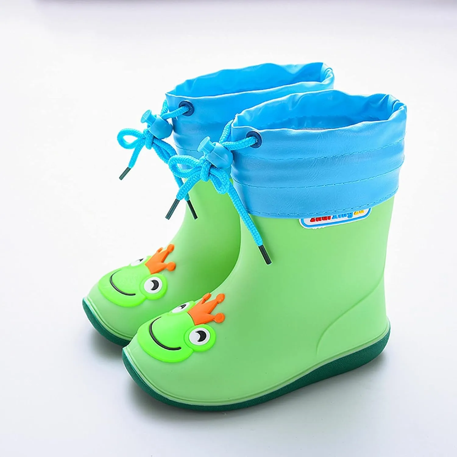 Kids Rain Boots for Girls Boys Waterproof Toddler Cute Cartoon Insulated Rubber boots with Adjustable Closure