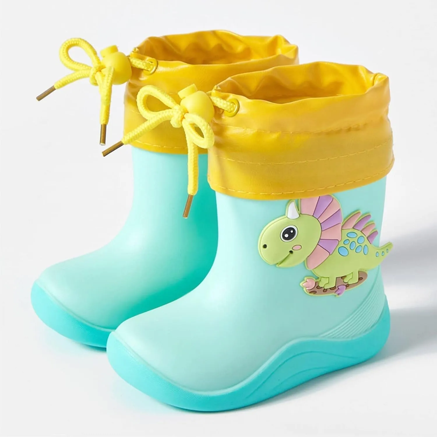 Kids Rain Boots for Girls Boys Waterproof Toddler Cute Cartoon Insulated Soft Rubber Anti Slip Boots for Kids