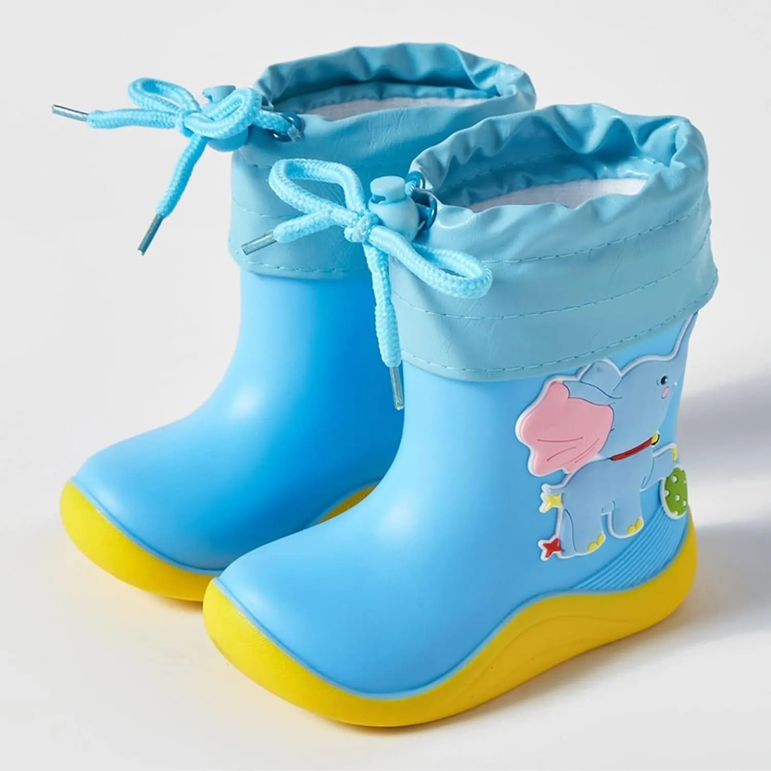 Kids Rain Boots for Girls Boys Waterproof Toddler Cute Cartoon Insulated Soft Rubber Anti Slip Boots for Kids