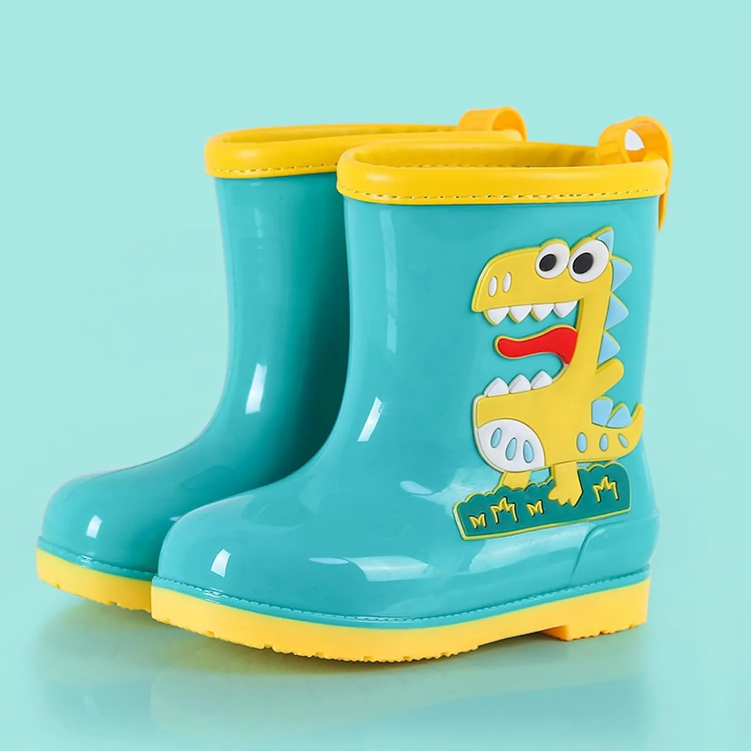 Kids Rain Boots Toddler Cute Animal Dinosaur Printed Waterproo?? Rubber Non-Slip Rainboots Shoes Rainboots Toddler