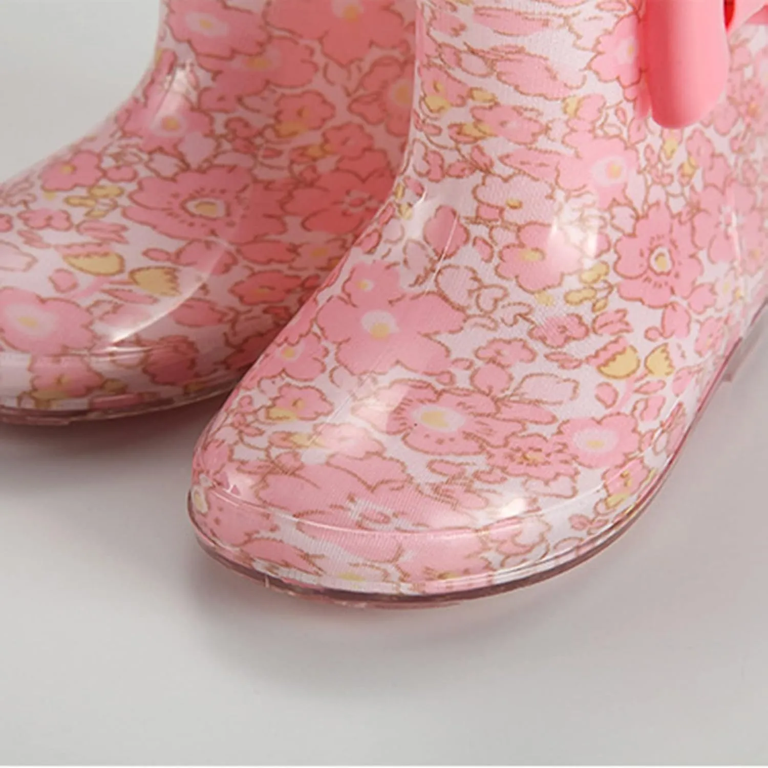 Kids Rain Boots, Toddler Girls Boys Rain Boots Waterproof Water Shoes Non-Slip Mud Boots with Easy-on Handles