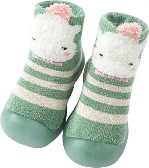Kids Shoes Boys,Boys Girls Animal Cartoon Socks Shoes Toddler Fleece WarmThe Floor Socks Non Slip Prewalker Boy Shoes