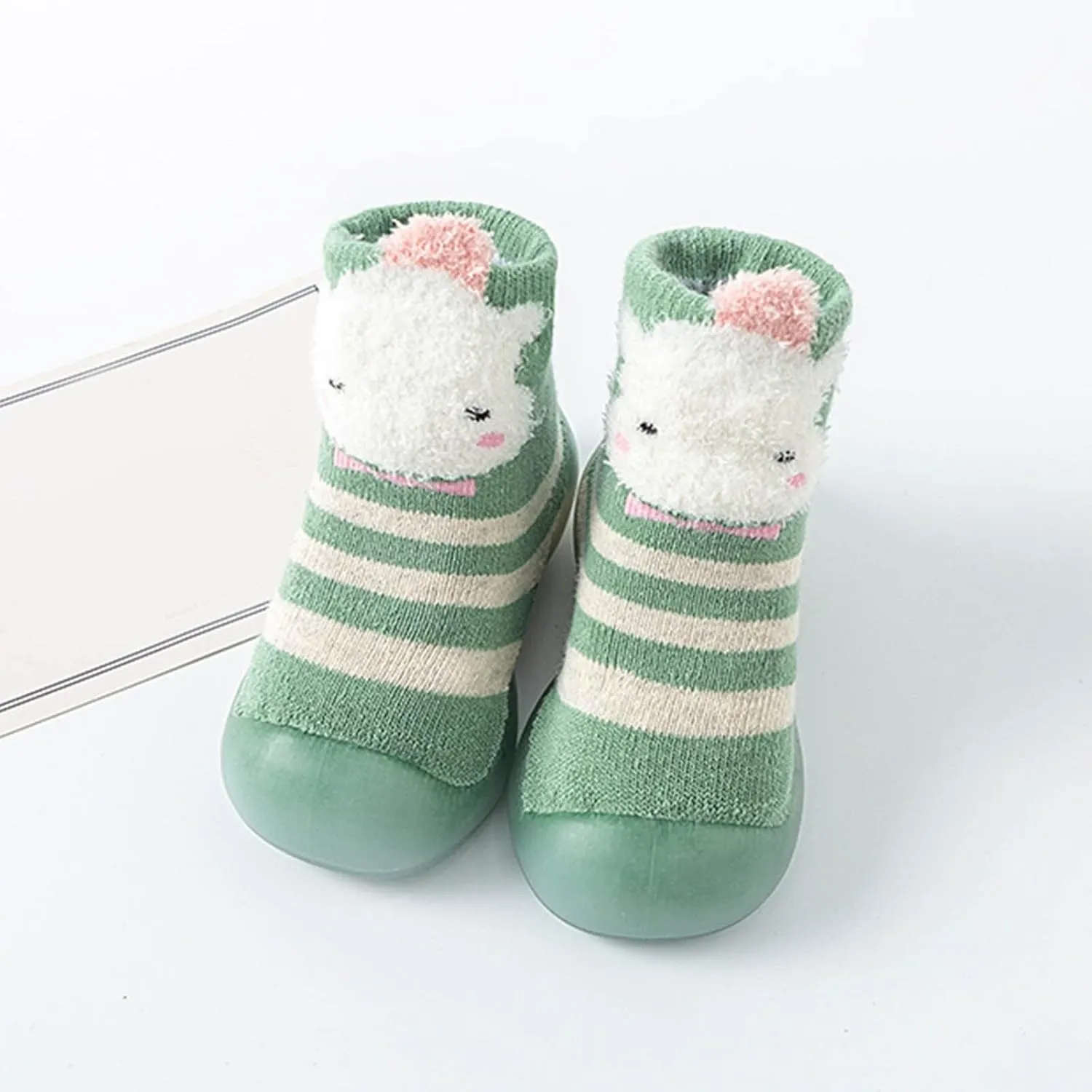 Kids Shoes Boys,Boys Girls Animal Cartoon Socks Shoes Toddler Fleece WarmThe Floor Socks Non Slip Prewalker Boy Shoes