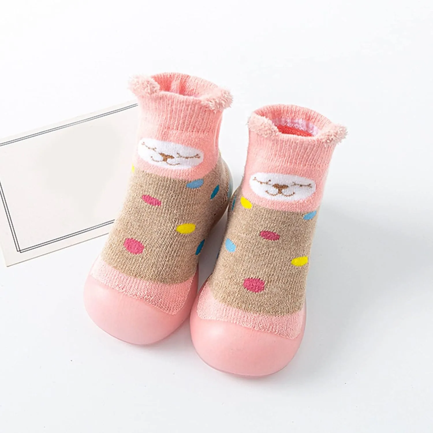 Kids Shoes Boys,Boys Girls Animal Cartoon Socks Shoes Toddler Fleece WarmThe Floor Socks Non Slip Prewalker Boy Shoes