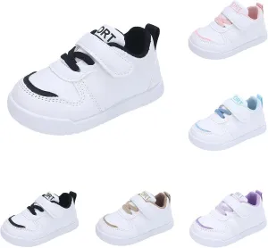 Kids Sneakers Flat Non Slip Running Sport Shoes Boys Girls Outdoor Athletic No Lace Padded Sole Sneakers Lightweight