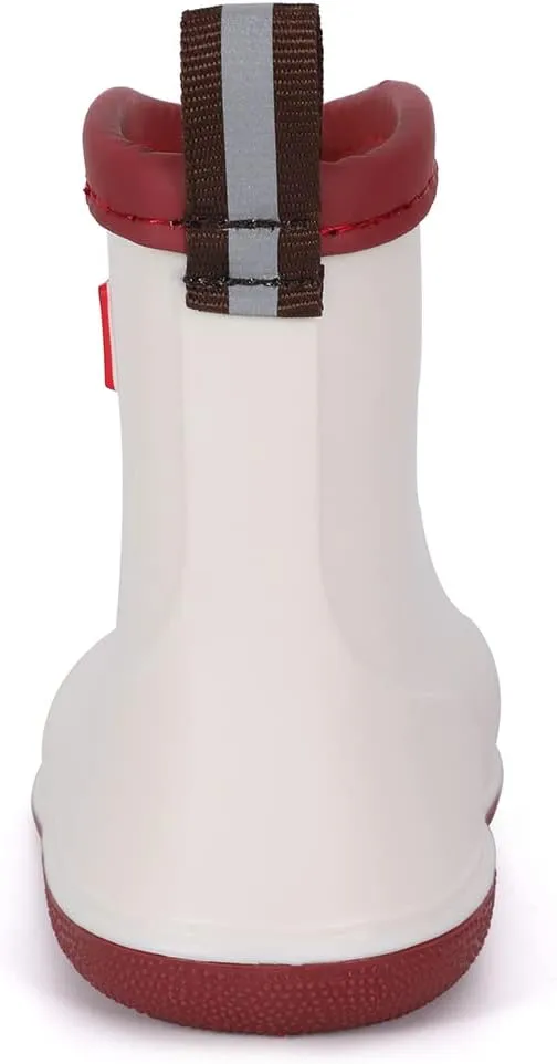 Kids Toddler Rain Boots Easy-on Lightweight and Waterproof Boots Baby Rain Shoes for Boys Girls