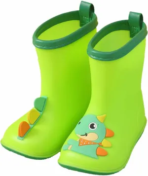Kids Toddler Rain Boots For Girls Boys Dinosaur Cartoon Waterproof Rain Shoes Patterns Boot Rain Boots Toddlers