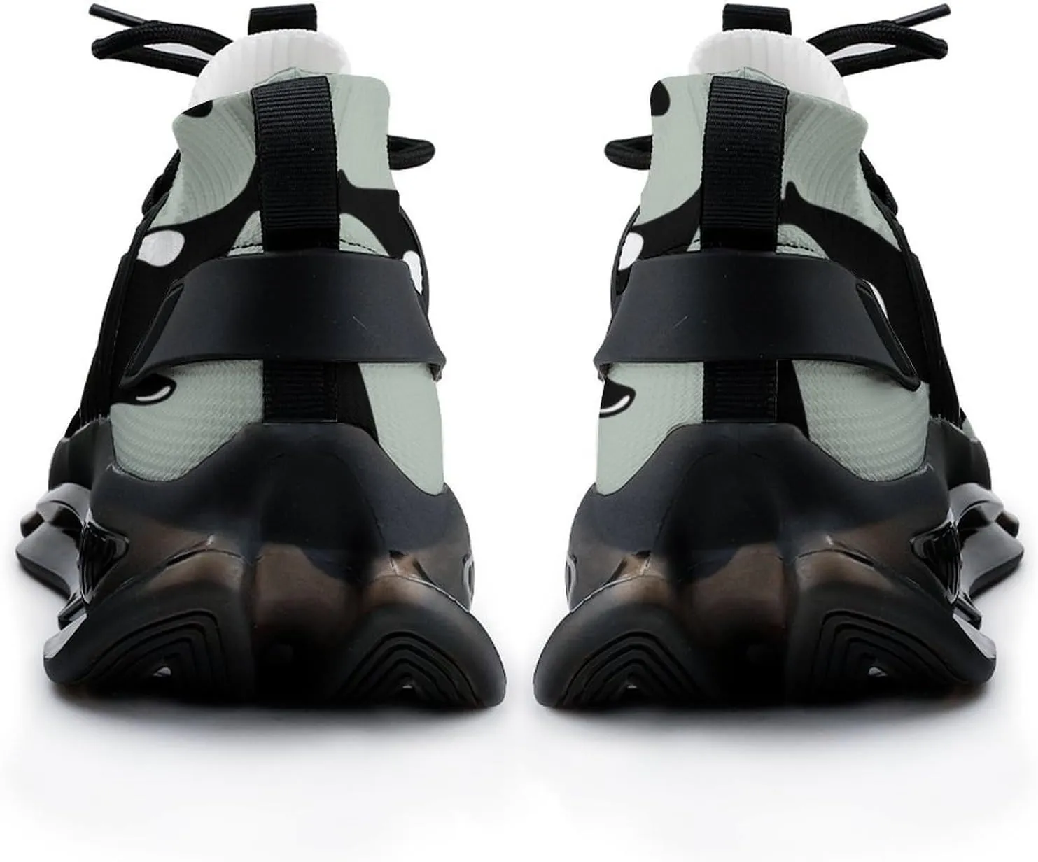 Killer Whales Walking Shoes for Men Lightweight Tennis Fashion Elastic Sports Shoes Cushion Basketball Shoes