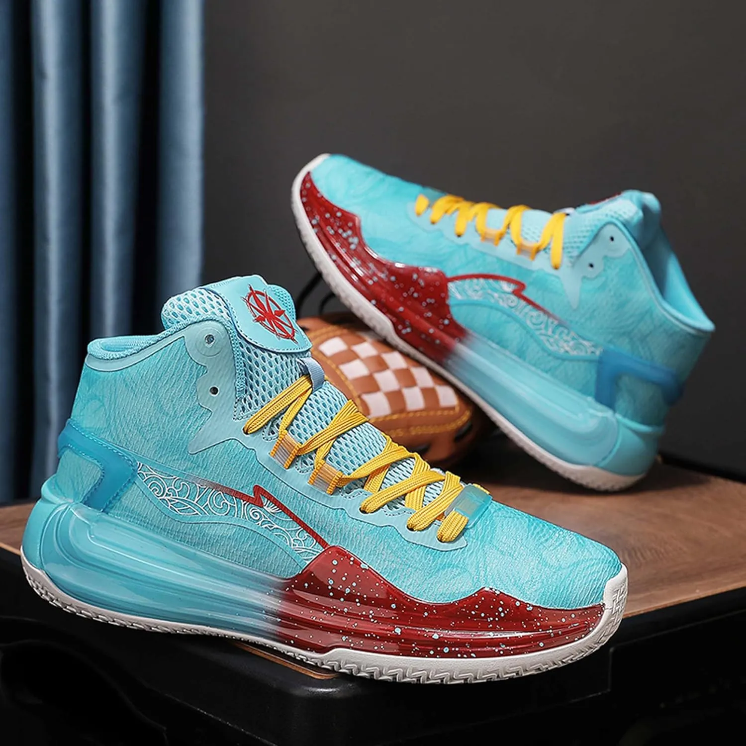 Lightweight Wearable Youth Basketball Shoes Men's Fashion Basketball Shoes Non-Slip Student Basketball Shoes