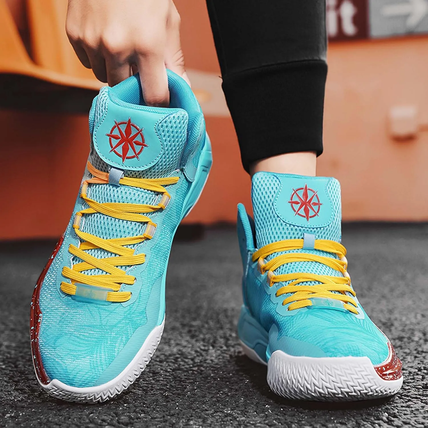 Lightweight Wearable Youth Basketball Shoes Men's Fashion Basketball Shoes Non-Slip Student Basketball Shoes