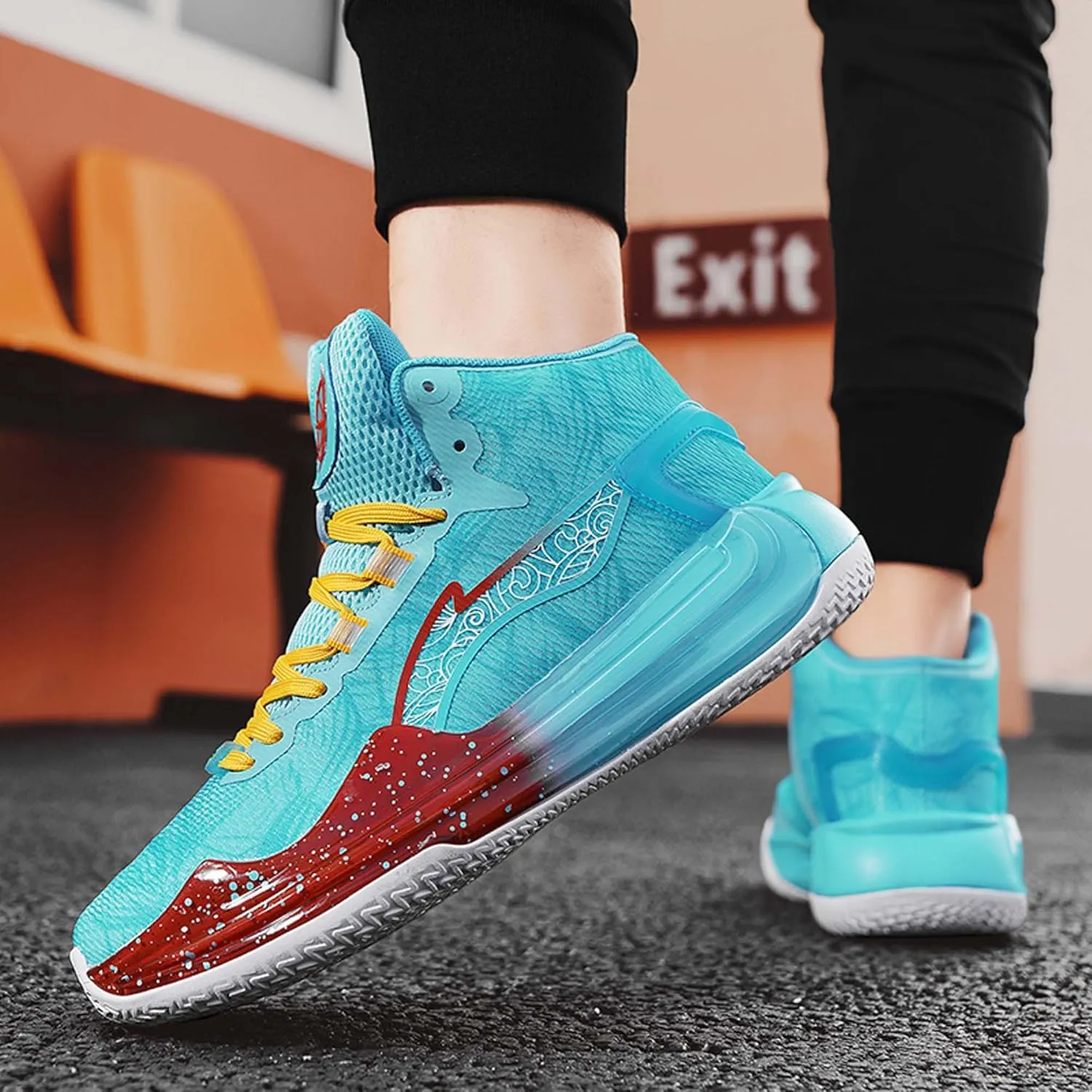 Lightweight Wearable Youth Basketball Shoes Men's Fashion Basketball Shoes Non-Slip Student Basketball Shoes