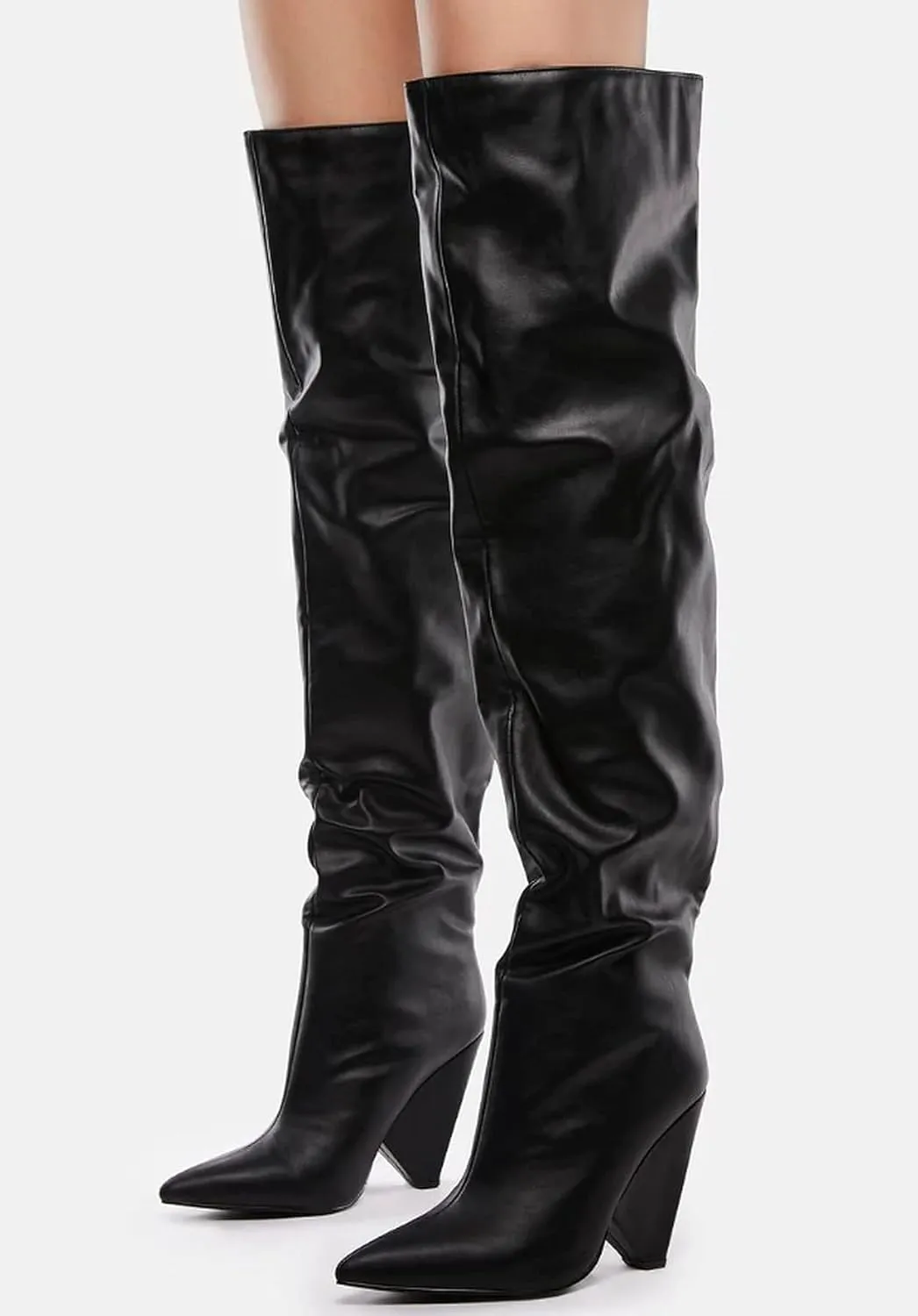 Liliana Women's Over The Knee Thigh High Wedge Heel Boots