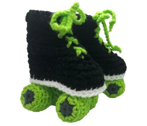 Lime Green Racing Style Roller Skate baby booties