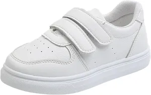 Little Girl Sneakers Toddler Boys Lightweight Breathable Slip on Tennis Shoes Flat Bottom Thick Sole Walking Shoes