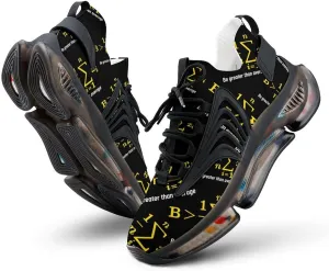 Math Be Greater Than Average Walking Shoes for Men Lightweight Tennis Fashion Elastic Sports Shoes Cushion Basketball Shoes