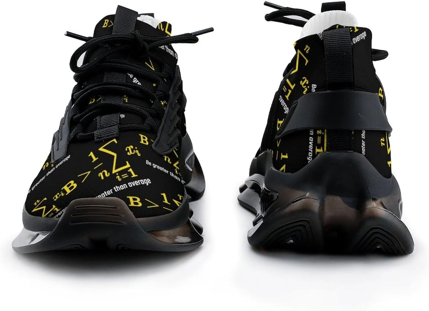 Math Be Greater Than Average Walking Shoes for Men Lightweight Tennis Fashion Elastic Sports Shoes Cushion Basketball Shoes