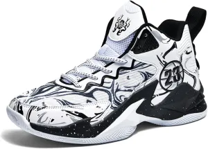 Men Basketball Shoes Fashion Athletic Sneakers Outdoor Sport Shoes Lightweight Volleyball Shoes Non Slip Basketball Shoes