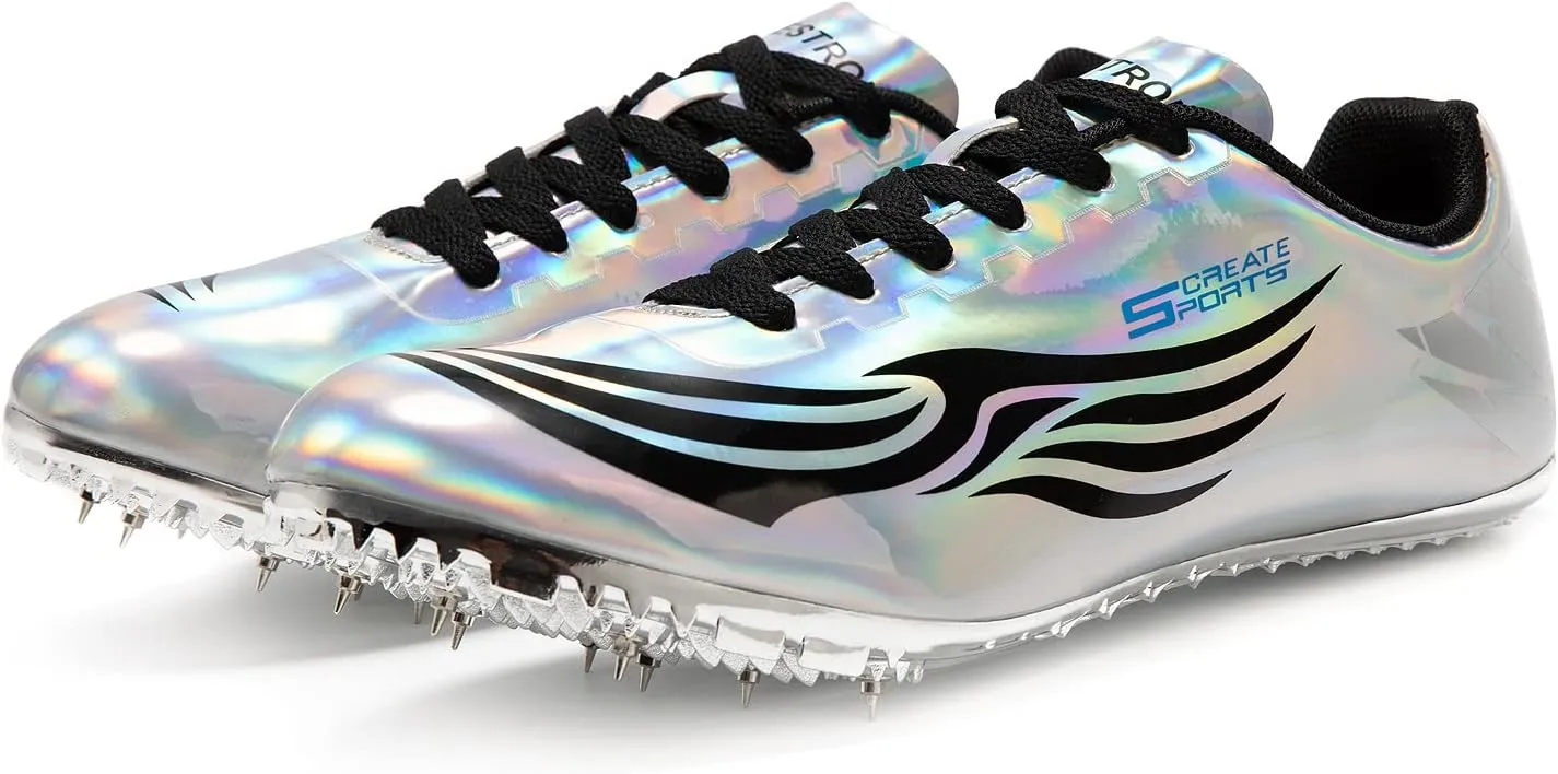 Men Women Kids Track and Field Shoes Professional Racing Running Sneakers Sprint Sport Shoes