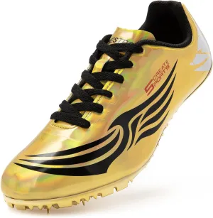 Men Women Kids Track and Field Shoes Professional Racing Running Sneakers Sprint Sport Shoes
