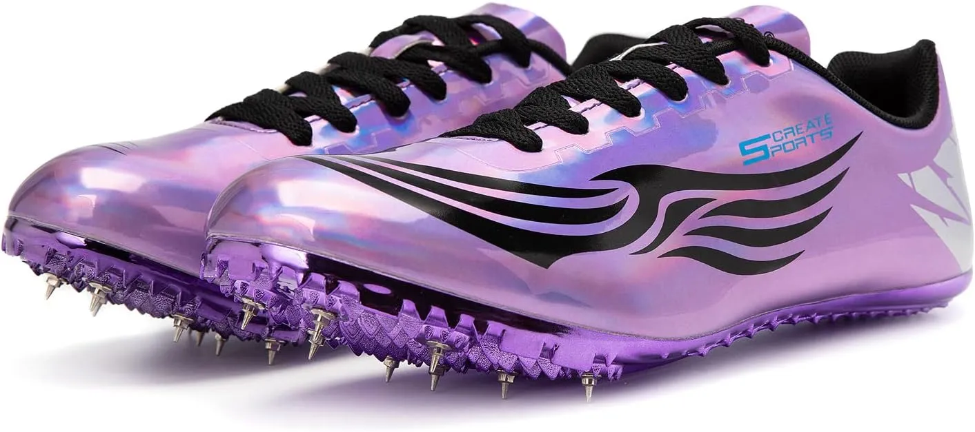 Men Women Kids Track and Field Shoes Professional Racing Running Sneakers Sprint Sport Shoes