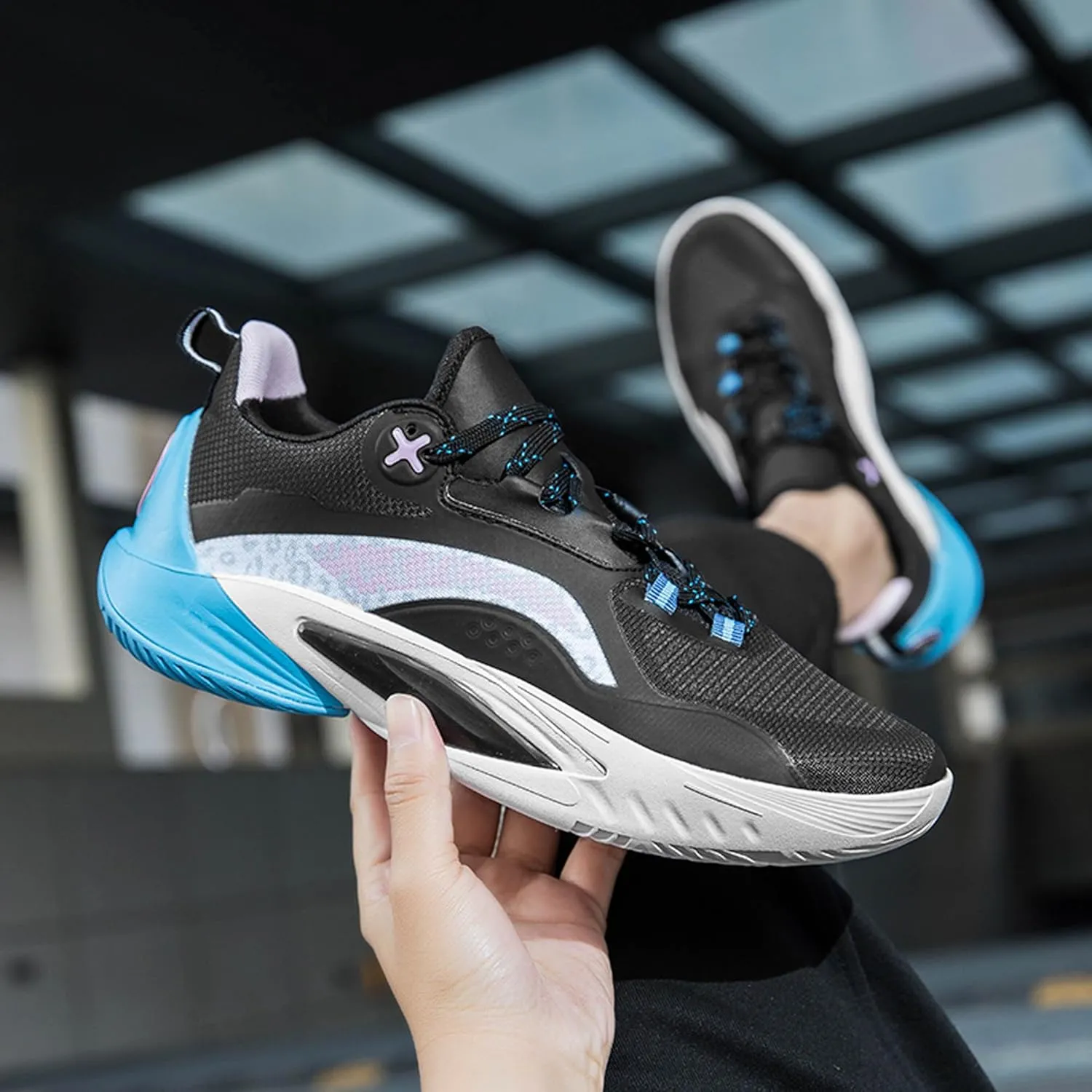 Men Women Lace Up Fashion Lightweight Casual Basketball Shoes Skateboarding Shoes