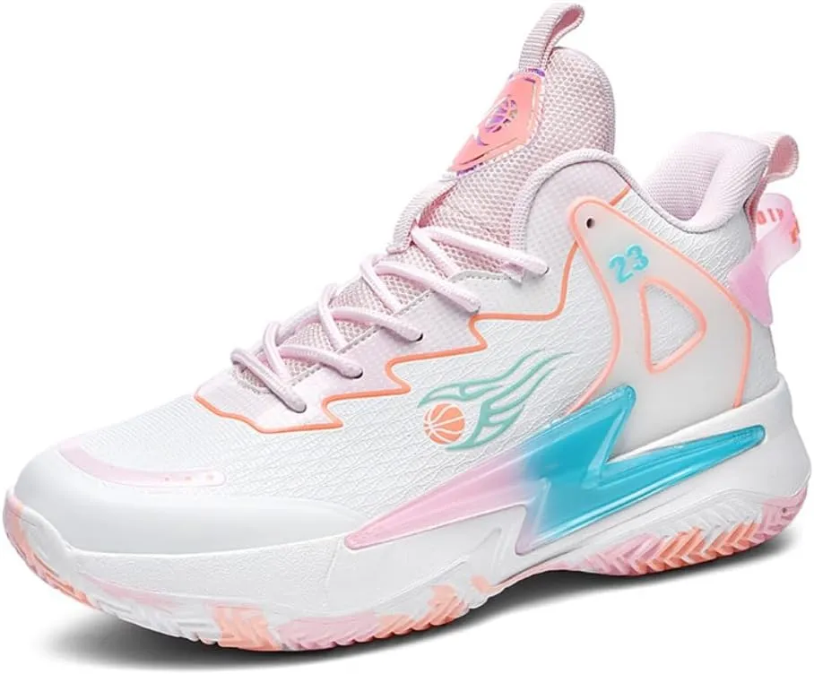 Mens Basketball Shoes Fashion High Top Running Sneakers Lightweight Sport Shoes for Athletic