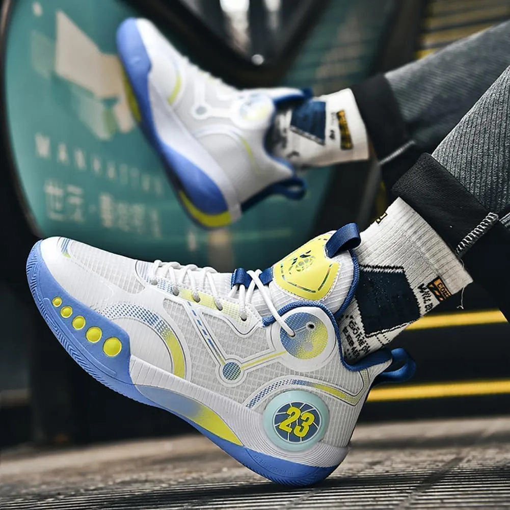 Men's Basketball Shoes Fashion Sports Shoes Breathable and Comfortable Basketball Shoes Anti Slip Basketball Shoes