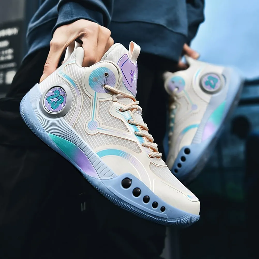 Men's Basketball Shoes Fashion Sports Shoes Breathable and Comfortable Basketball Shoes Anti Slip Basketball Shoes