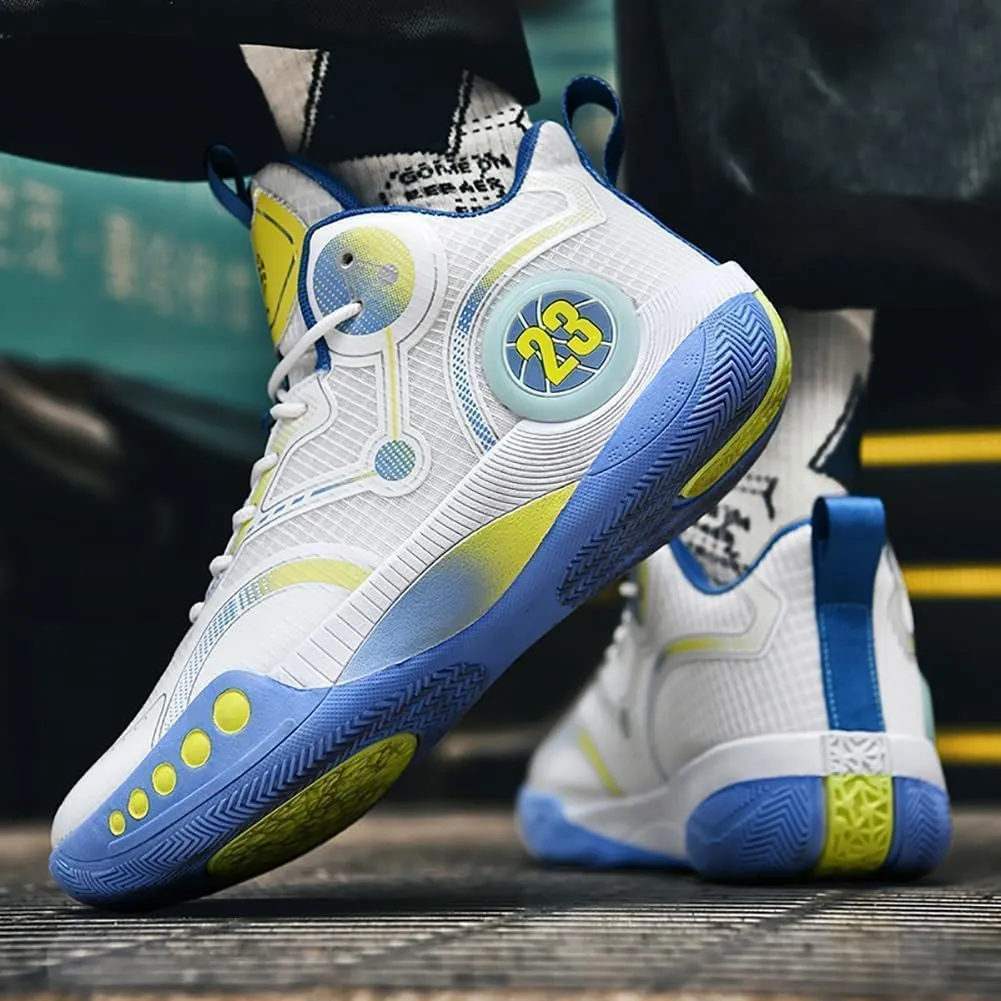 Men's Basketball Shoes Fashion Sports Shoes Breathable and Comfortable Basketball Shoes Anti Slip Basketball Shoes