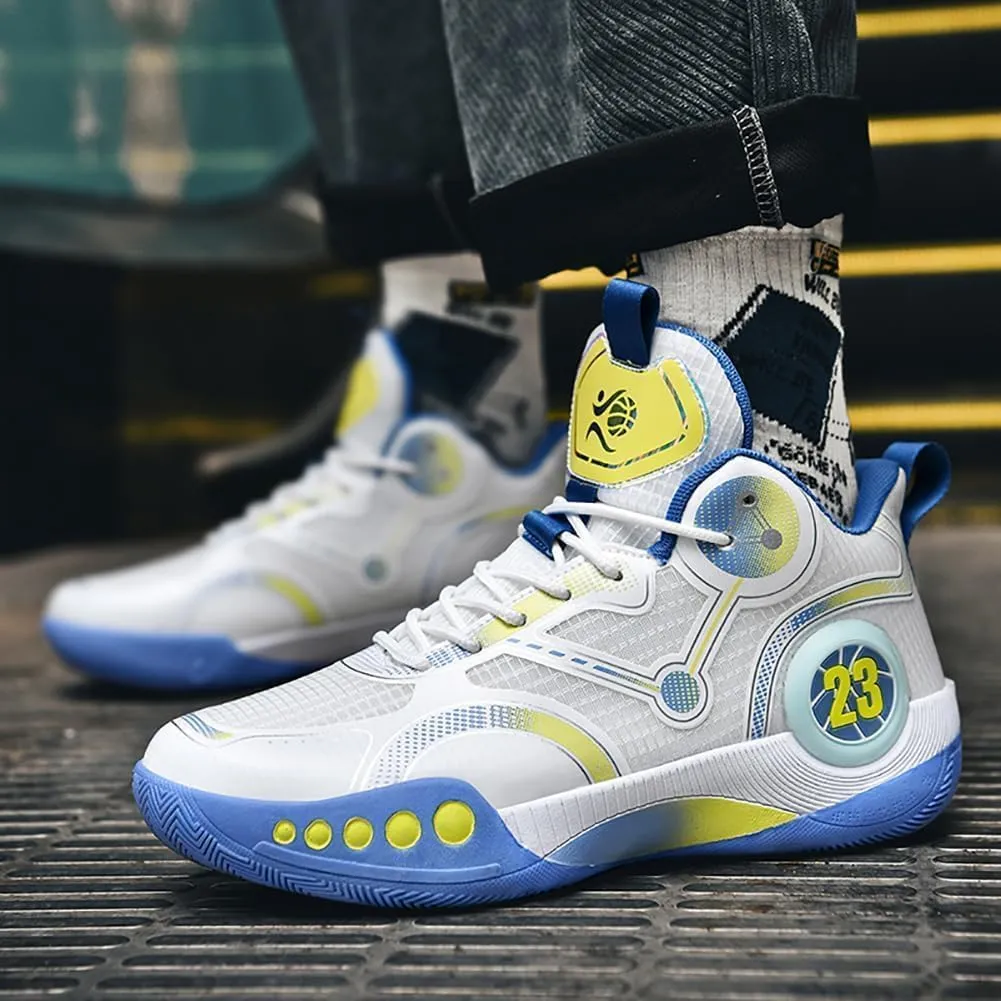 Men's Basketball Shoes Fashion Sports Shoes Breathable and Comfortable Basketball Shoes Anti Slip Basketball Shoes