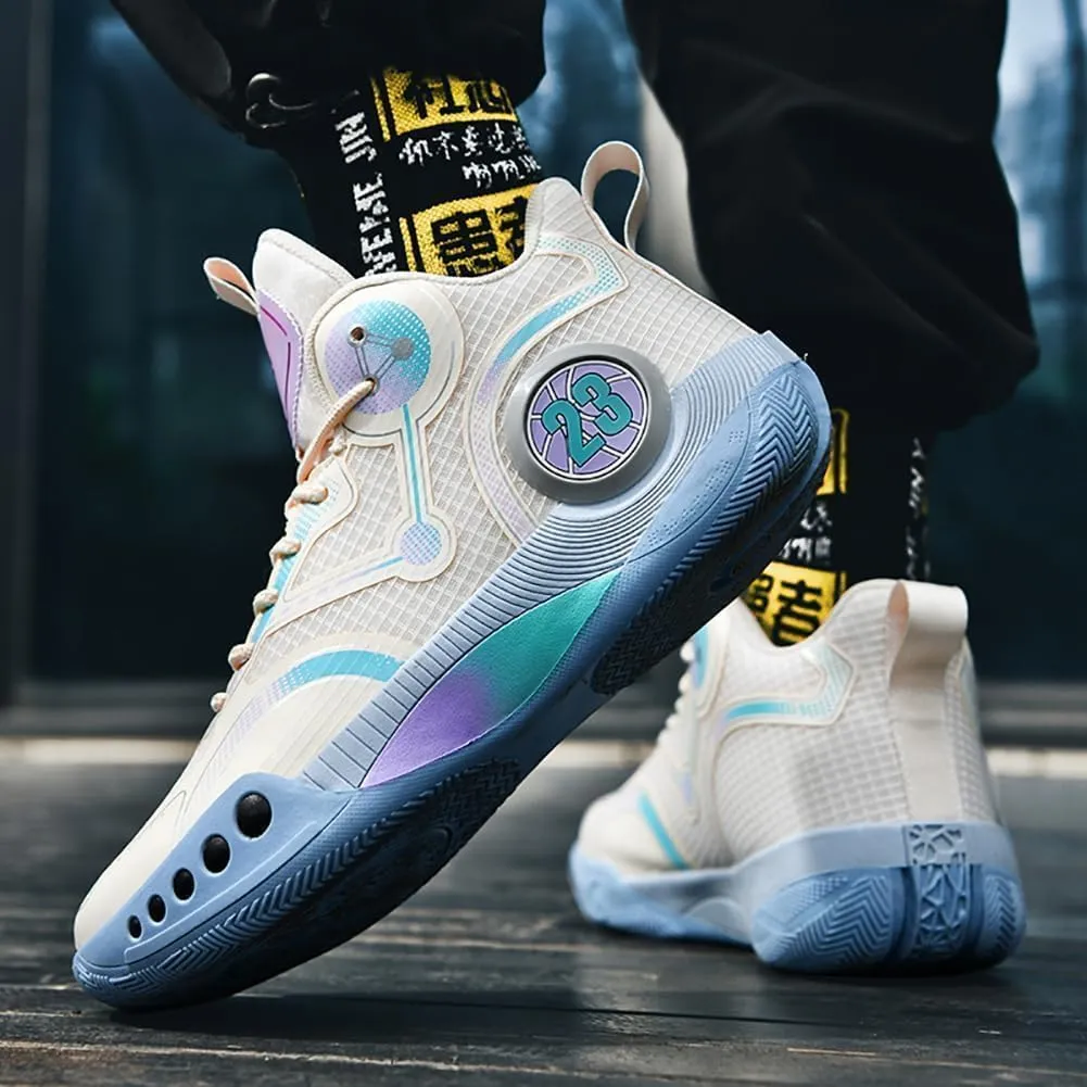 Men's Basketball Shoes Fashion Sports Shoes Breathable and Comfortable Basketball Shoes Anti Slip Basketball Shoes