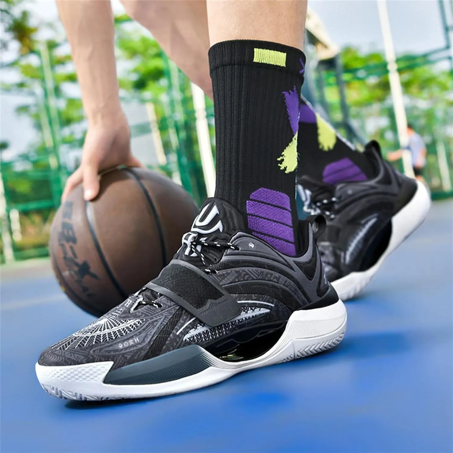 Men's Basketball Shoes for Women Breathable Non Slip Fashionable Comfortable Training Shoes Outdoor Sneakers