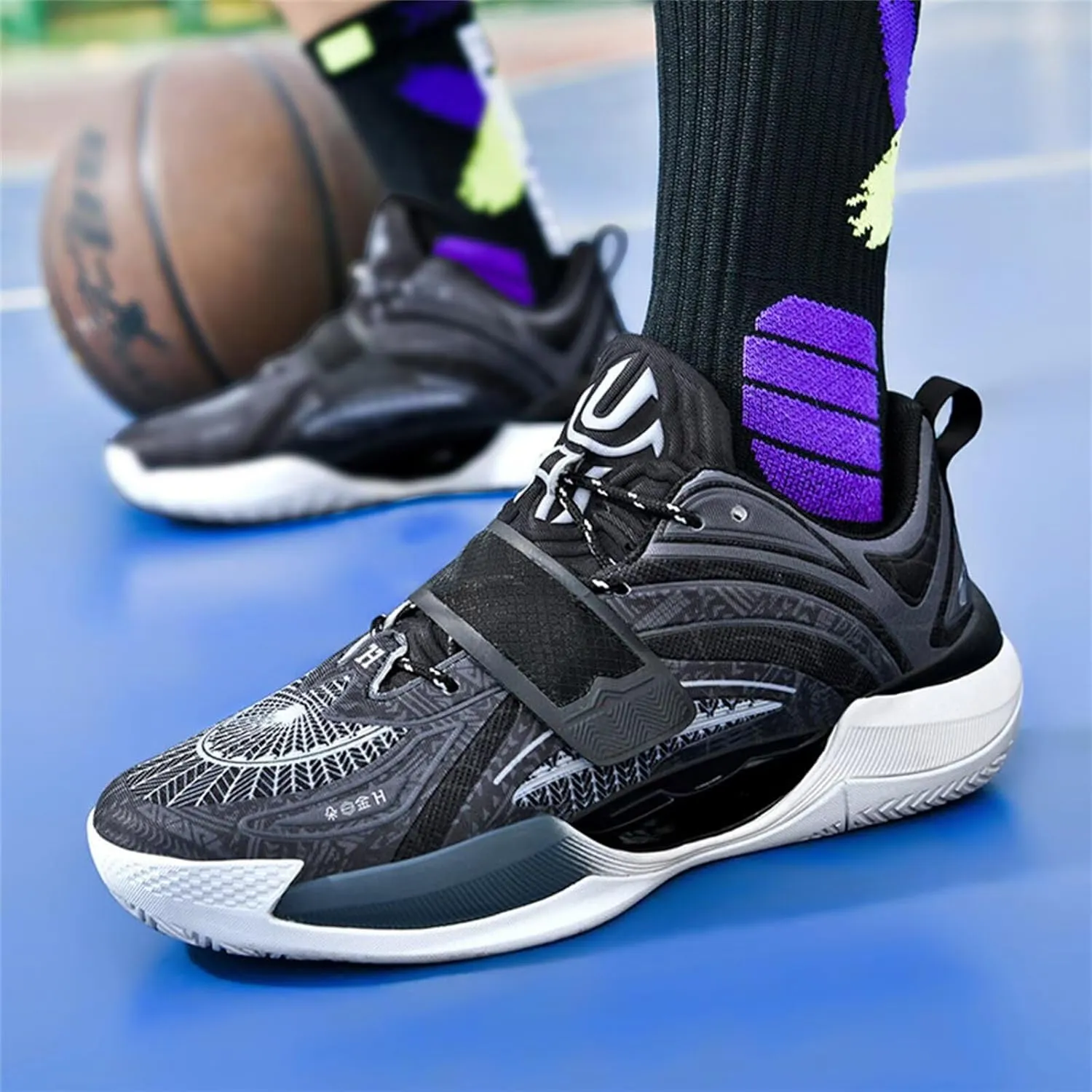 Men's Basketball Shoes for Women Breathable Non Slip Fashionable Comfortable Training Shoes Outdoor Sneakers
