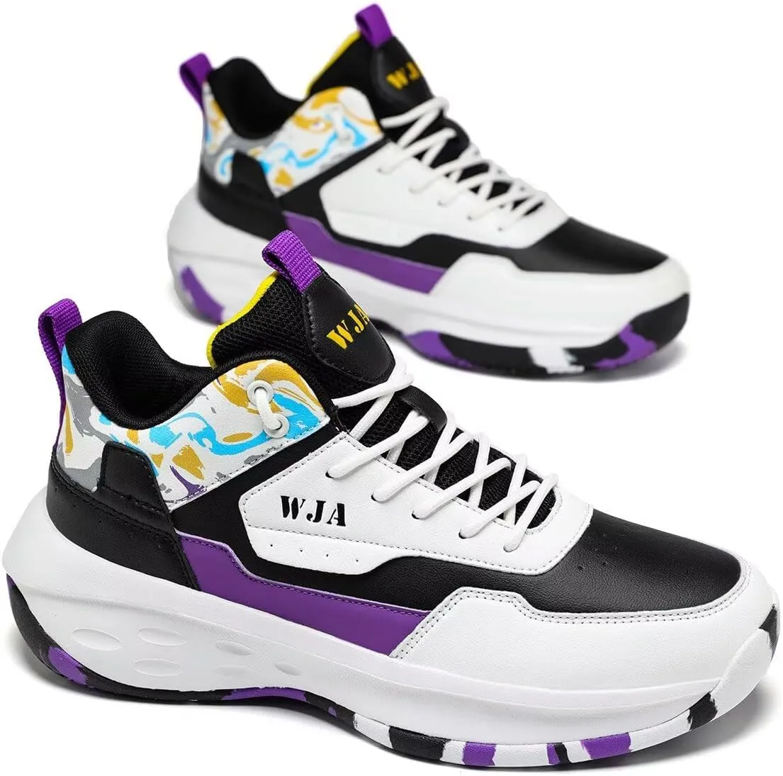 Men's Basketball Shoes Lightweight and Breathable Running Shoes Anti-Slip Outdoor Sports Shoes