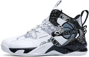 Men's Basketball Shoes Mid Basketball Sneakers Non-Slip Outdoor Cushioning Workout Shoes