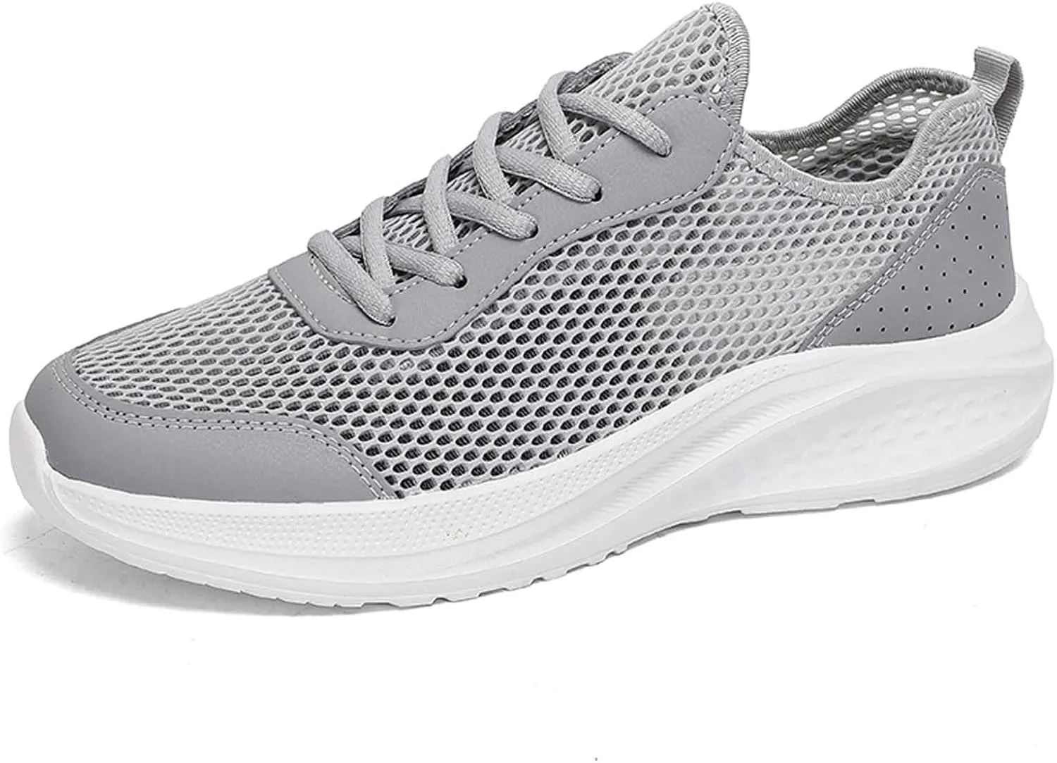 Men's Breathable Sneakers Lightweight Running Shoes for Walking Gym Tennis Casual Outdoor Sports with Slip- Sole