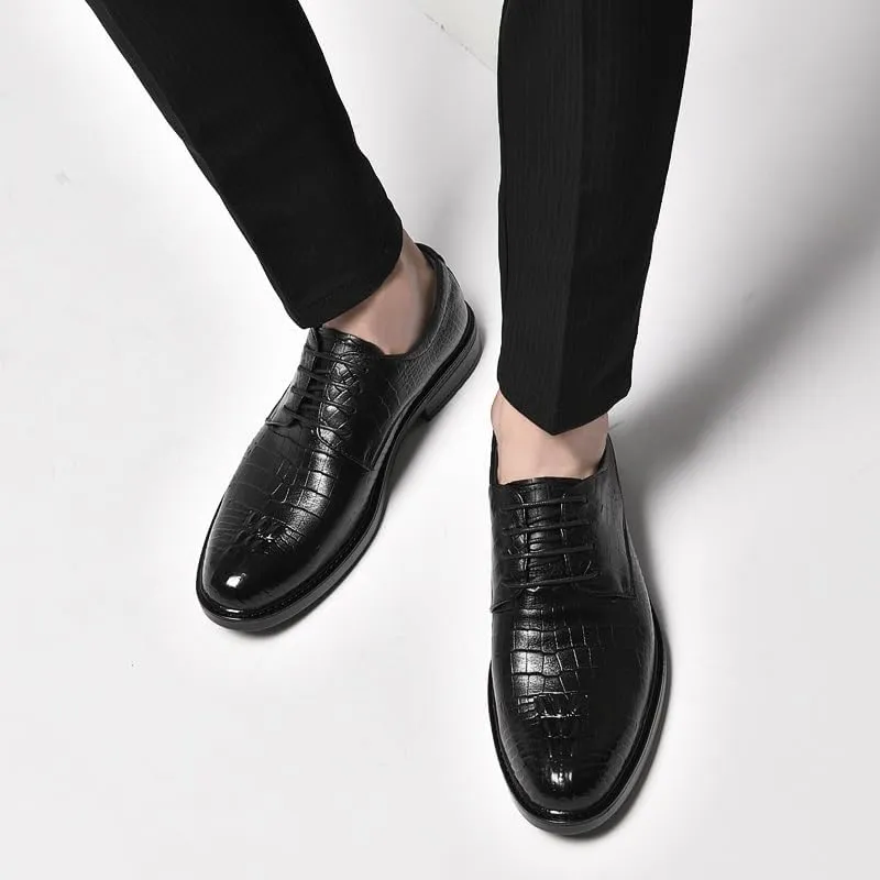 Men's Business Formal PU Shoes - Oxford Orthopedic Dress Sneakers, Walking Driving Loafers, Work Flats