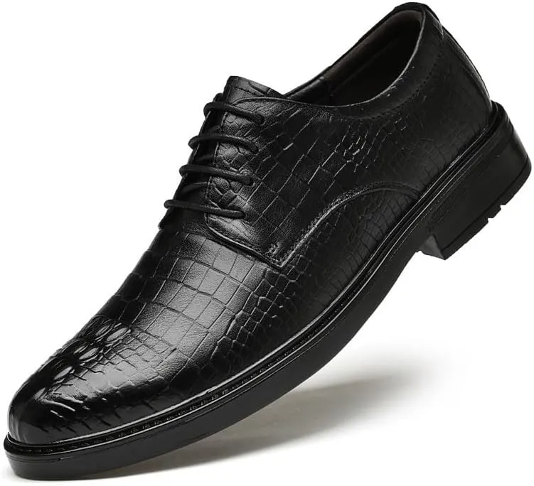 Men's Business Formal PU Shoes - Oxford Orthopedic Dress Sneakers, Walking Driving Loafers, Work Flats